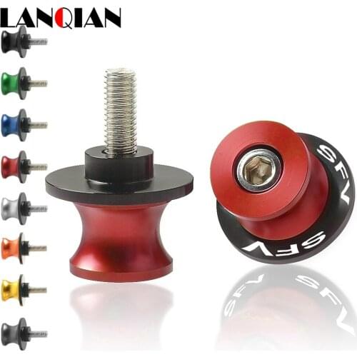Motorcycle 8MM Swing Slider Spools Stand Screw Swingarm Slider Arm Drop For SUZUKI SFV Gladius 2009 2010 2011 2012 2013 2014