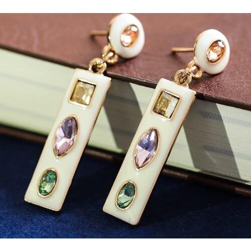 New Boho Resin Earrings for Women Zircon Pendants Wedding Party Gifts Vintage Bohemian Drop Dangle Earrings Bijoux