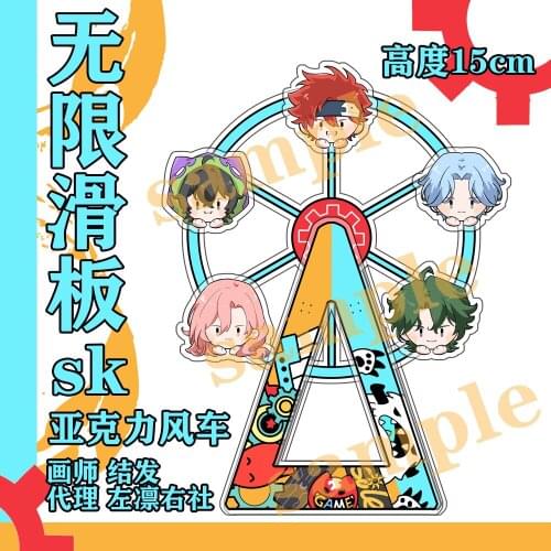 NEW Anime SK EIGHT SK8 the Infinity Ferris Wheel REKI SNOW MIYA JOE Cartoon Figure Stand Model Plate Toy Desk Decor Cosplay
