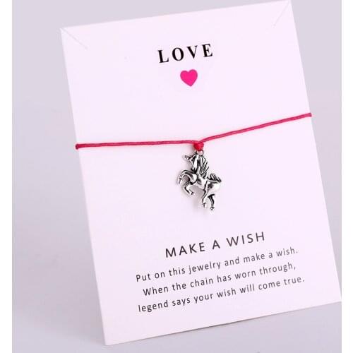 Horse Unicorn Charm Bracelets Antlers Kangaroo Elephant Women Men Unisex Fashion Best Friends Love Jewelry Christmas Gift