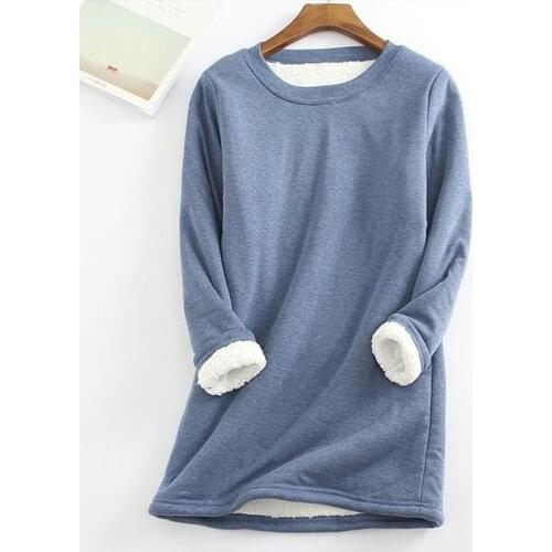 Autumn Winter Knitted Sweater Women Pullover O Neck Long Sleeve Femmle Loose Plus Size Warm Sweater Female Long Add Plush Tops