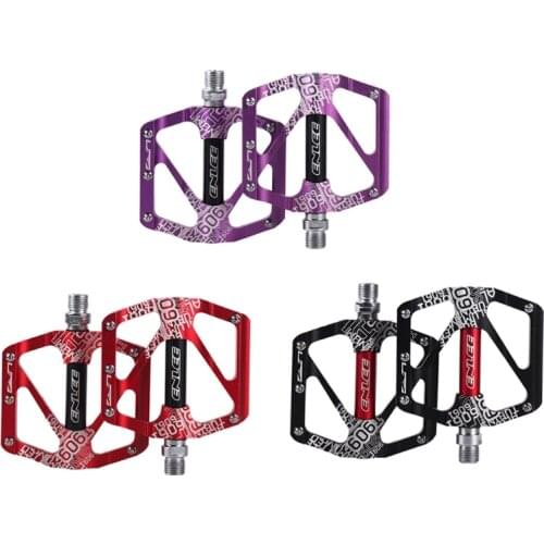 MTB Pedals Mountain Bike Wide Bearing Lightweight Aluminum Alloy Fiber Bicycle Platform Pedals for MTB Road Bike