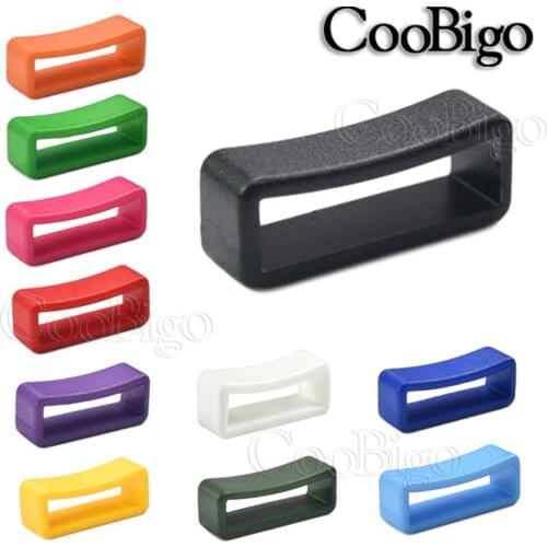 12pcs 20mm Colorful Belt Loop Keeper Strap Loop Ring Nylon Watch Bands for Buckle Backpack Straps Dog Collar DIY Accessories