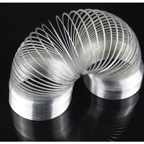 80mm Density Wave Spring Flat Steel Metal Rainbow Circle Physics Equipment Teaching Aids Children Gift Kids Science Toys
