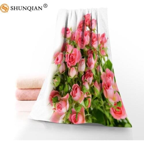Customize All Flowers And Tulips 35x75cm Daily Exercise Fitness Fast Dry Face Microfiber Towel