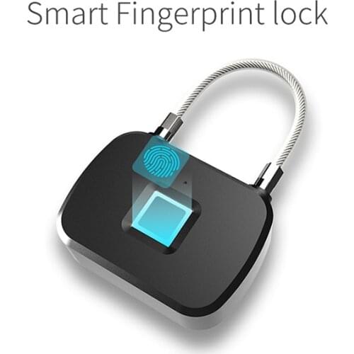 Portable new electronic small lock smart fingerprint hanging anti-theft door bag luggage lock