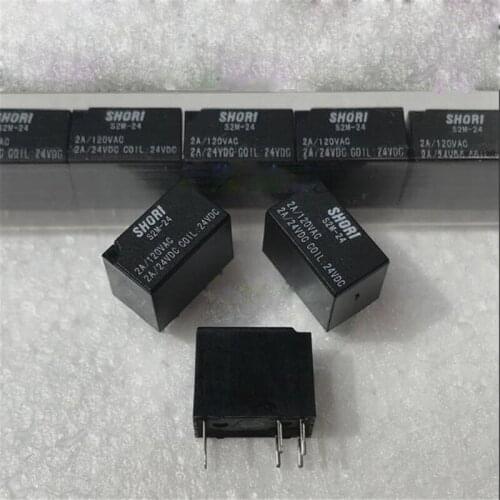 24V relay S2M-24 S2M24 S2M 24 24VDC DC24V 2A 6PIN