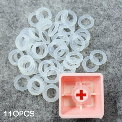 110Pcs Rubber O Ring Keyboard Switch Dampeners Keyboards Accessories White For Keyboard Dampers Keycap O Ring Replace Part