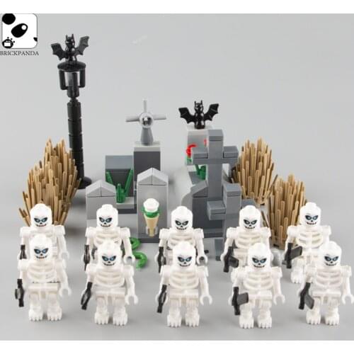 Christmas Ninja Skeleton Soldiers Hallowmas Weapons Building Blocks City Figures Parts Army Accessories Kids Toys gifts