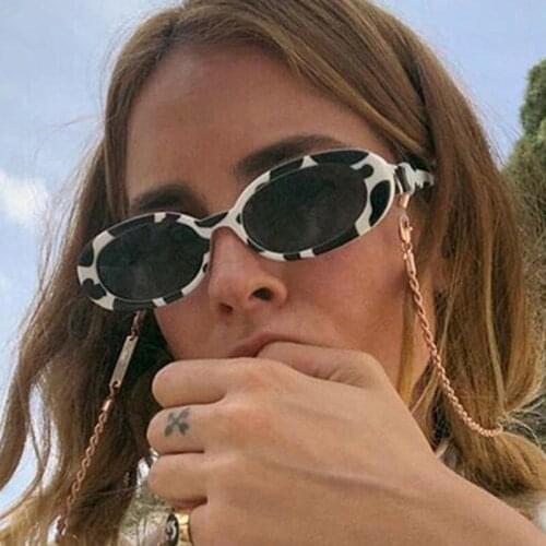 1 PC Retro Sunglasses for Women Small Oval Frame Sun Glasses Fashion Shades Polarized Eyewear UV400 Women Sunglasses