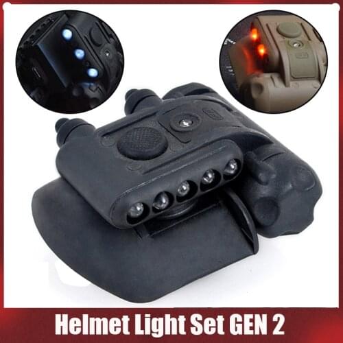 Element Airsoft GEN 2 HELMET LIGHT White Red IR Led Gen ii Helmet Flashlight Gen TWO Helmet lights Tactical Softair EX029