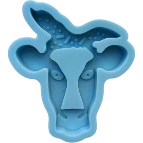 Bull Head Shape Quicksand Box Epoxy Resin Mold Storage Case Silicone Mould DIY Crafts Container Jewelry Decorations Making X4YA