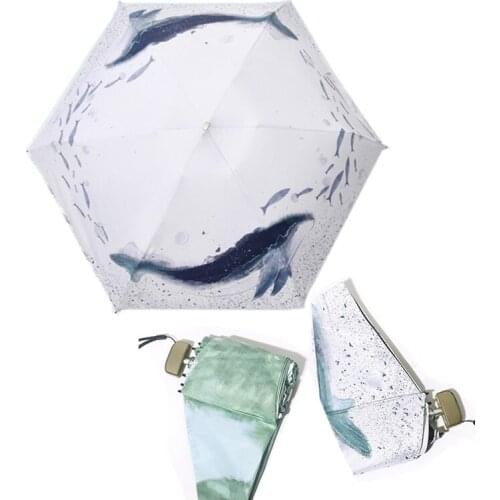 Mini Sun Umbrella Rain Women pocket Umbrella Ultralight Black Coating Sunscreen Parasol Children Guarda Chuva Fashion Paraguas