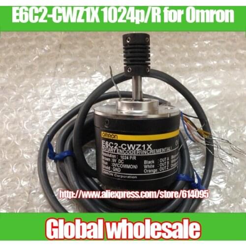 1pcs E6C2-CWZ1X 1024P/R encoder for Omron / rotation speed positioning encoder / pulse encoder