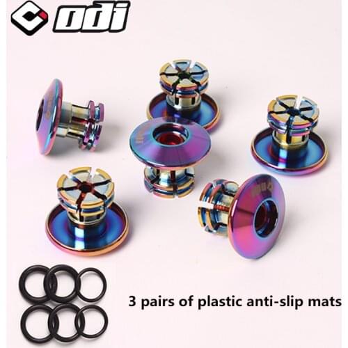 2pcs ODI MTB Bike Bar End Plugs Anti-slip Firm Bicycle Grip End Plugs Lightweight Handlebar Grips for MTB BMX DH FR Balance Car