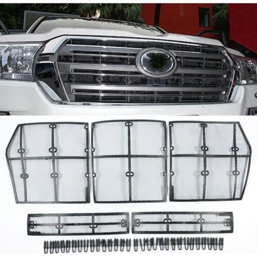 For Toyota Land Cruiser 200 LC200 FJ200 2010-2020 Accessories Front Grille Insect Net Screening Insert Mesh Decoration Covers