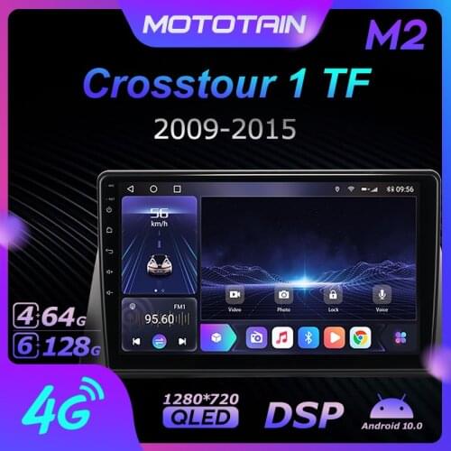 6G+128G Android 10.0 Car Radio GPS for Honda Crosstour 1 TF 2009 - 2015 GPS Navi Seteo System with 4G LTE DSP SPDIF 1280*720