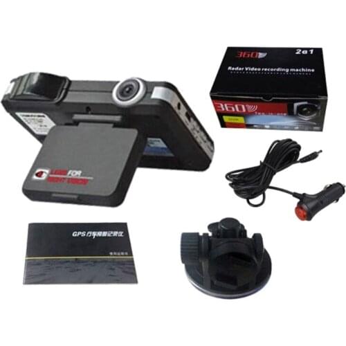 2 in 1 Car DVR HD- Parking Monitor Motion Detection G-Sensor Dash Cam Video Recorder with Night Vision Function