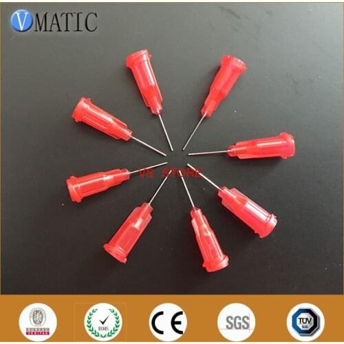Free Shipping Quality Assurance 25G 0.5" Length 100 Pcs Glue Dispensing Plastic Syringe Needle 1/2 Inch