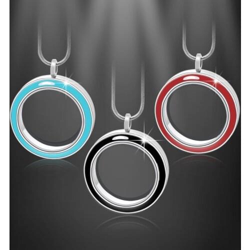 Diylocket Hot quality diy floating charms locket 30mm Round twist living lockets charms pendant (chains for free)