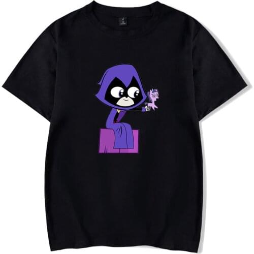Anime Teen Titans Go Fashion T Shirt Women Men Summer Short Sleeve Cartoon T-shirts Hot Sale Casual Streetwear Tops
