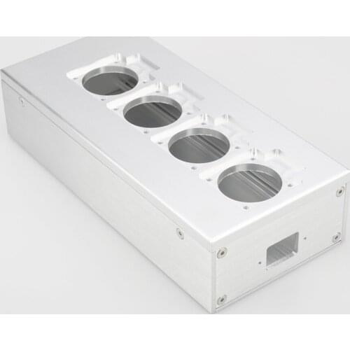 New PC1 Full aluminum HIFI EU power case European standard power socket chassis HiFi DIY box