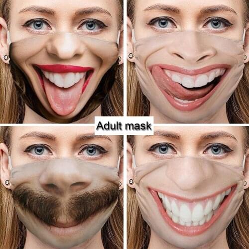 Devil Witch Mouth Cosplay Womens Men Unisex Masks Adult Face Protection Dustproof Street Spots Breathable Keep Warm Party Mask