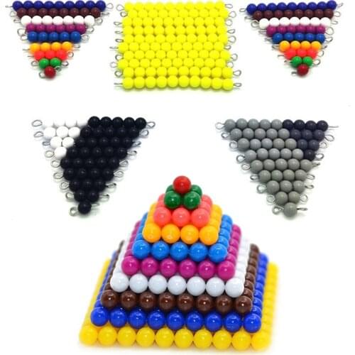 Montessori Math Materials Bead Game Family Version for Preschool Early Learning