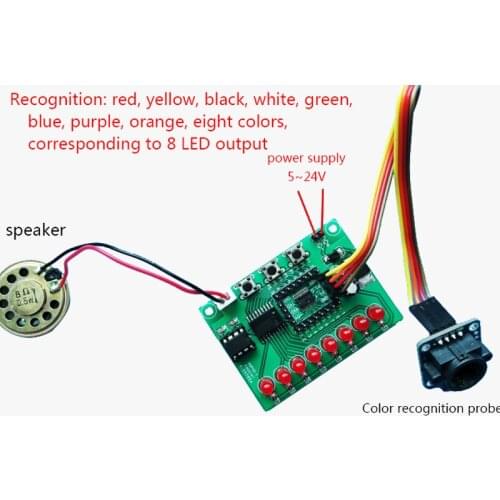 Color recognition sensor module TCS34725 single chip led color detector