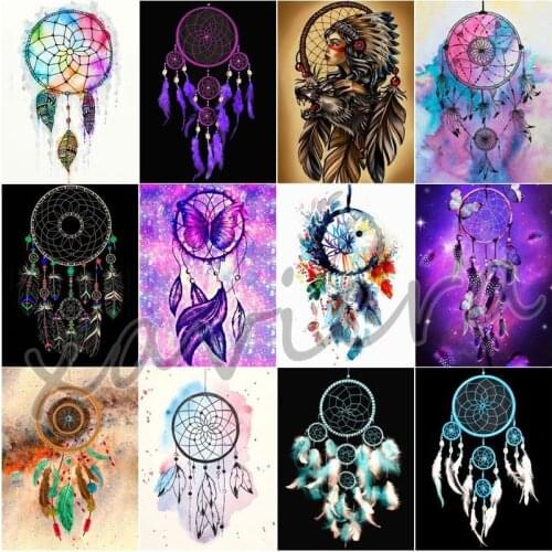 Xaviera 5D Diy Diamond Painting Dreamcatcher Full Drill Square Round Embroidery Mosaic Rhinestone Cross Stitch Kit Girls Gifts