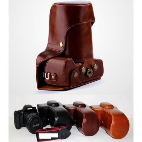 New Camera Case Bag For Canon EOS 700D T5i 650D T4i 600D T3i 750D 760D PU Leather SLR DSLR Case High quality