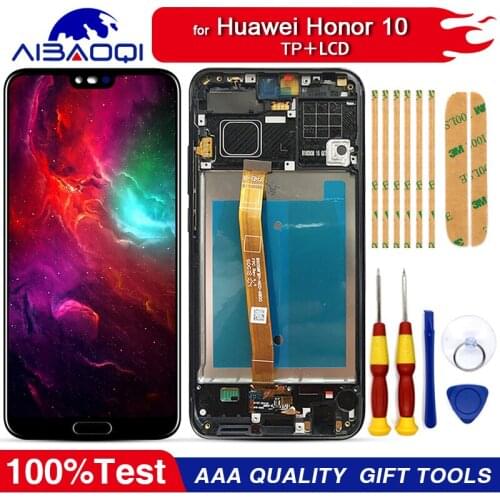 New original Touch Screen LCD Display LCD Screen For Huawei Honor 10 Replacement Parts + Disassemble Tool+3M Adhesive