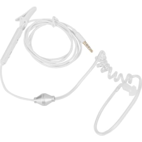 Ear Hook single earphone Anti Headphone Radiation Air Spring Duct Earhook headset with mic for iphone sansung all phone