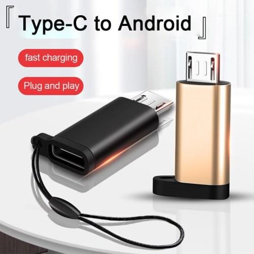 Mini Size Durable Type-C To Andriod Micro USB Converters Connectors Adapter Data Transfer Compatible To Most Deveces