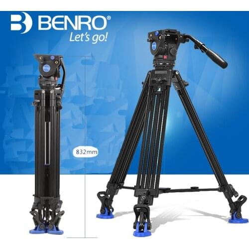 Product Details Title: Benro BV6 Video Tripod Professional Auminium Camera Tripods BV6 Video Head QR13 Plate Carrying Bag DHL