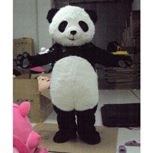 Professional Stuffed Animal Fursuit Chinese Panda Mascot Costume Cosplay Adult Party Fancy Dress Outfit