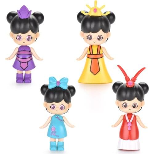 DIY Assembly Doll Figures Girs Play House Toy Dolls Big Building Blocks Educational Toys Assembling Figure Decoration Kid Gifts
