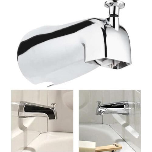 Bathtub Faucet Wall Mounted Electroplate Bathtub Faucet Concealed Tub Spout with Pull up Diverter for Bathroom Cracker