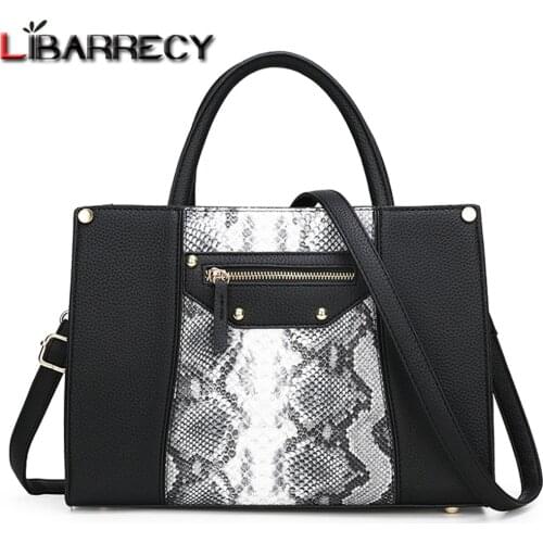 Rivet Contrast Color Splice Purses and Handbags Serpentine Composite Bag for Women Designer Luxury Genuine Leather Shoulder Bag