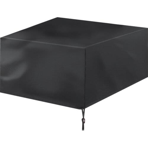 Outdoor Waterproof Dust-Proof Patio Furniture Protective Cover Sofa Dining Table (120*120*74) Adopts Elastic Nylon Rope