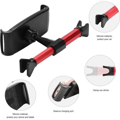 Universal In Car Back Seat Tablet Headrest Mount StandHolder for Samsung Galaxy Note 9 8 S9 S8 For iPhone XR X XS Max iPad Tab