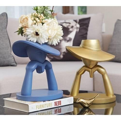 EUROPEAN ART RESIN PORTRAIT DECORATION MODERN INDOOR CRAFTS WINE CABINET TV CABINET DISPLAY LIVING ROOM STUDY OFFICE DECORATIONS