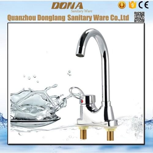 High Quality double hole Bathroom Faucets Mixer 360 Degree Swivel Easy Wash for Basin Sink and Kitchen Faucet Dona1172