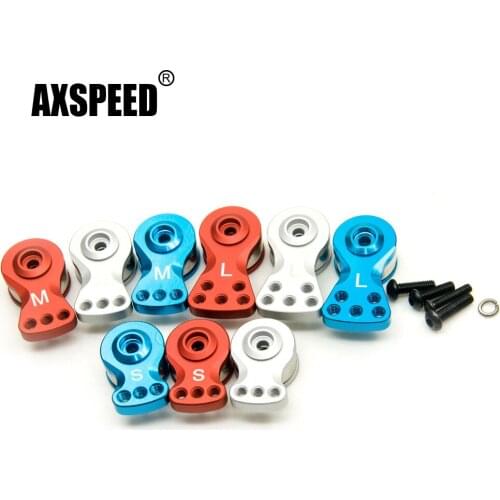 AXSPEED Adjustable Section Strength Servo Protection 25T Teeth Tooth Half Servo Arm Horn for 1/8 1/10 Remote Control Car Boat
