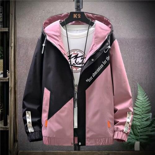 Women Harajuku Spring Fall Korean Style Fashion Track Jacket Coat Streetwear Hoodie Sweatshirt with Zipper Womens Clothing 2021
