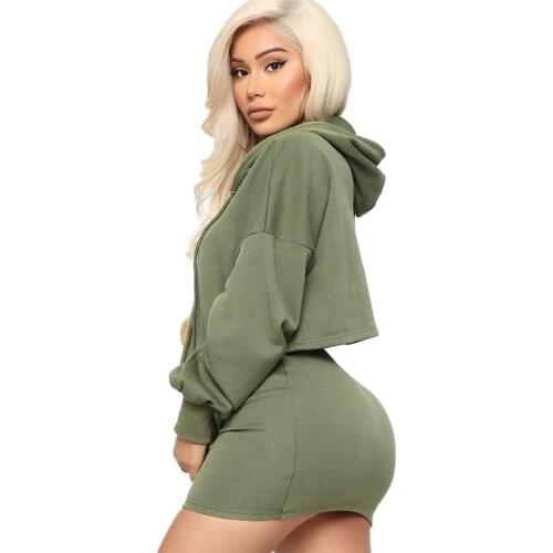 Women Hoodies Autumn Long Sleeve Tops Skirts Pullovers Hooded Sweatshirt Hoodies Sweatshirt Women Outfits Skirt Set Tracksuits