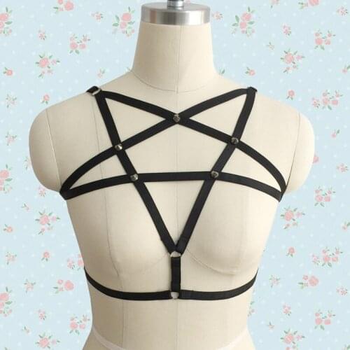 Harness your Love Life BODY HARNESS BRA CROP TOP body cage rave clothes fetish wear harness fashion belt Erotic Accessory