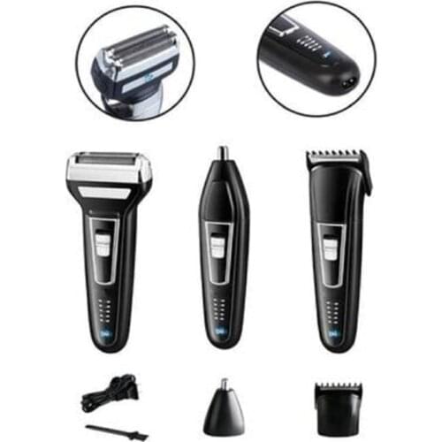 3 In 1 Professional Hair Beard Clipper Ense Nose Shaver Set Body-hair-beard-ear nose shaver trimmer and shaver