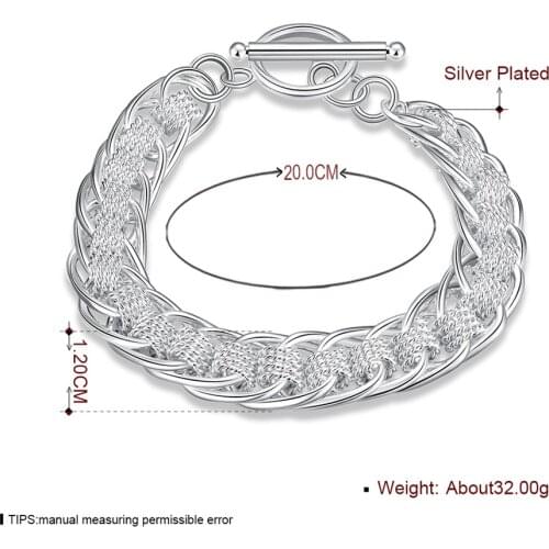 925 Sterling Silver High Quality Lady Bracelet Many Circle Charm s Jewelry for Women Men Wholesale Wedding Gift