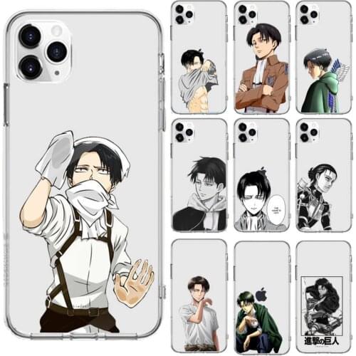 Anime Attack On Titan cartoon Phone Case Transparent for iPhone 6 7 8 11 12 s mini pro X XS XR MAX Plus cover funda shell